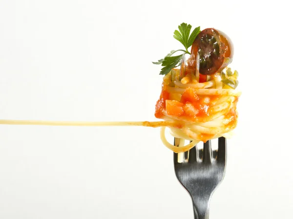 Domates soslu spagetti.