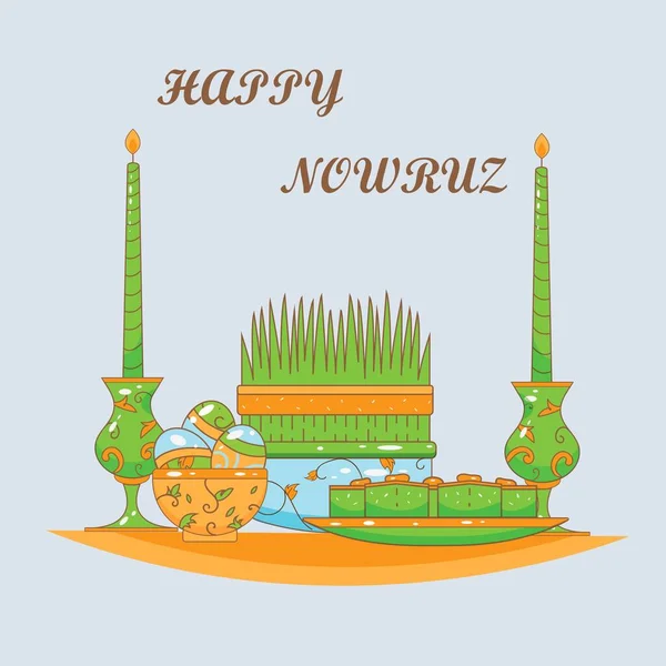 Nowruz tatil illüstrasyonu, Müslüman Yeni Yılı