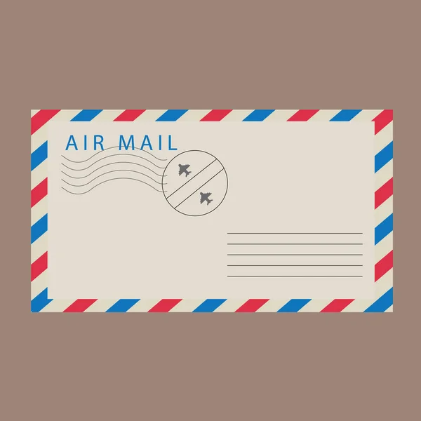 Post Card Envelope Isolated Hand Drawn Postal Card Envelope Post — Stock Photo, Image