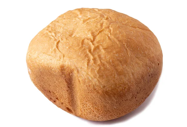 Una barra de pan de trigo sobre un fondo blanco —  Fotos de Stock