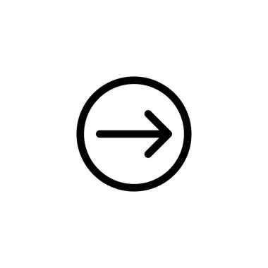 Ok simgesi vektörü. Ok sembolü. Web tasarımınız için ok işareti.