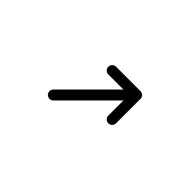 Ok simgesi vektörü. Ok sembolü. Web tasarımınız için ok işareti.