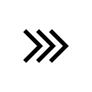 Ok simgesi vektörü. Ok sembolü. Web tasarımınız için ok işareti.