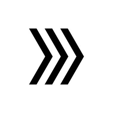 Ok simgesi vektörü. Ok sembolü. Web tasarımınız için ok işareti.