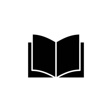 Kitap ikonu vektörü. Kitap simgesi vektörünü aç. Kitap simgesi
