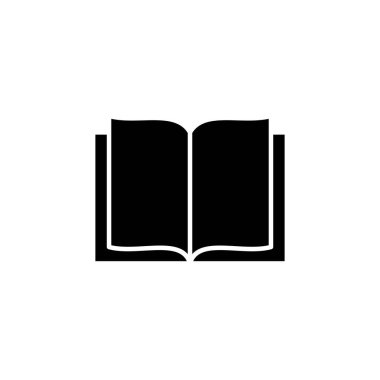 Kitap ikonu vektörü. Kitap simgesi vektörünü aç. Kitap simgesi