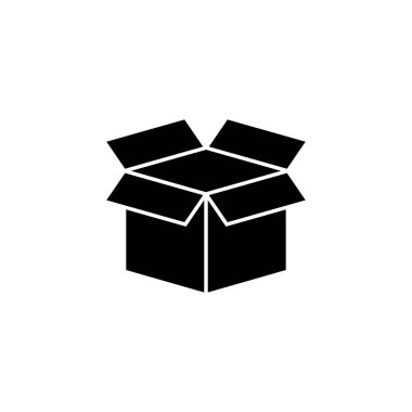 Kutu simgesi vektörü. kutu vektör simgesi, paket, paket