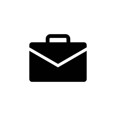 Evrak çantası ikon vektörü. Bavul simgesi. bagaj sembolü.