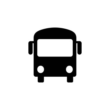 Otobüs simgesi vektörü. bus vektör simgesi