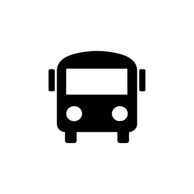 Otobüs simgesi vektörü. bus vektör simgesi