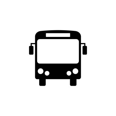 Otobüs simgesi vektörü. bus vektör simgesi