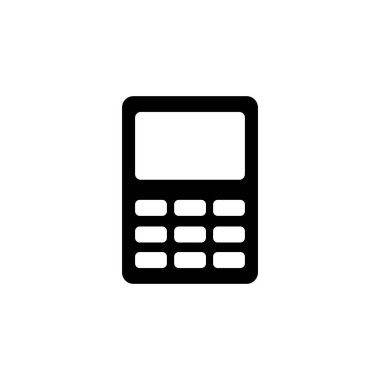 Hesap makinesi ikon vektörü. Hesap makinesi simgesi. hesap makinesi vektörü