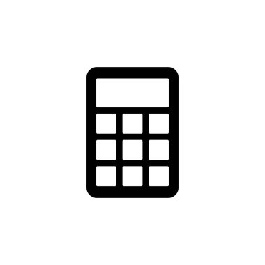 Hesap makinesi ikon vektörü. Hesap makinesi simgesi. hesap makinesi vektörü