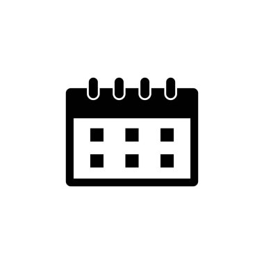 Takvim simgesi vektörü. Takvim sembolü. takvim vektör simgesi