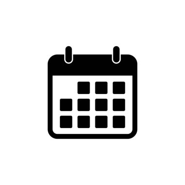 Takvim simgesi vektörü. Takvim sembolü. takvim vektör simgesi