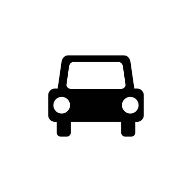 Araba ikonu vektörü. Araba vektör simgesi. küçük sedan