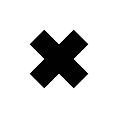 Vektör simgesini kapat. Simge vektörünü sil. çapraz işaret