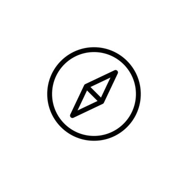 Pusula simgesi vektörü. ok pusula simgesi vektörü