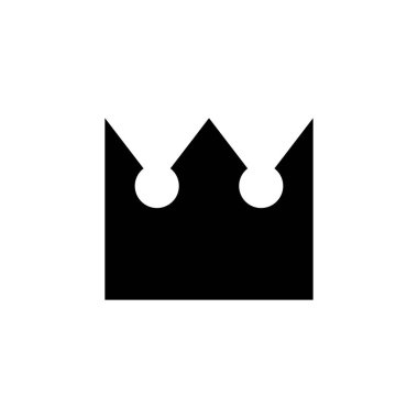 Crown ikon vektörü. taç vektör simgesi