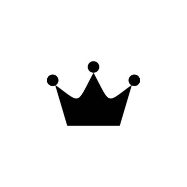 Crown ikon vektörü. taç vektör simgesi