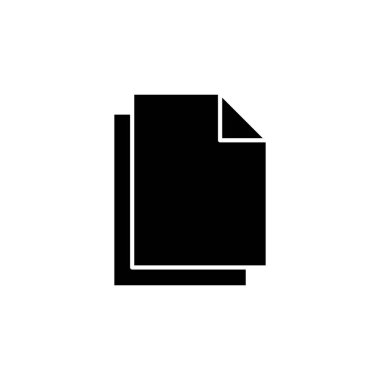 Belge simgesi vektörü. Kağıt ikonu. Dosya Simgesi