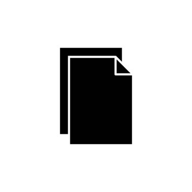 Belge simgesi vektörü. Kağıt ikonu. Dosya Simgesi