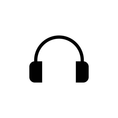 Kulaklık ikonu vektörü. Kulaklık simgesi simgeleri