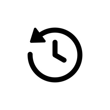 Tarih simgesi vektörü. son olay geçmişi