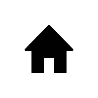 Ev ikonu vektörü. Ev simgesi vektörü