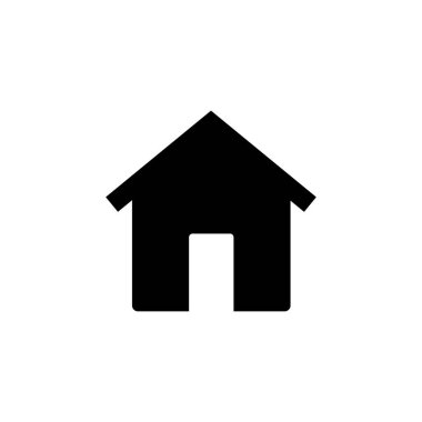 Ev ikonu vektörü. Ev simgesi vektörü