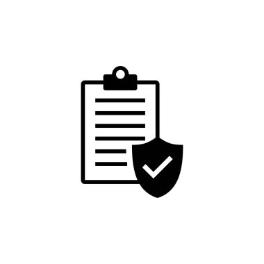Sigorta ikonu vektörü. sigorta sembolü vektörü