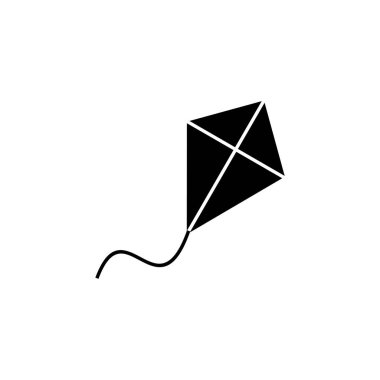 Kite simgesi vektörü. Uçurtma vektör simgesi