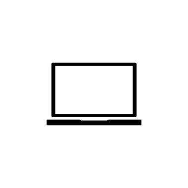 Dizüstü bilgisayar simgesi vektörü. bilgisayar simgesi vektörü