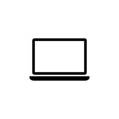 Dizüstü bilgisayar simgesi vektörü. bilgisayar simgesi vektörü