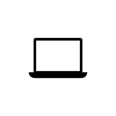 Dizüstü bilgisayar simgesi vektörü. bilgisayar simgesi vektörü