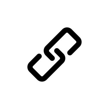 Bağlantı simgesi vektörü. Hiper bağlantı zinciri sembolü