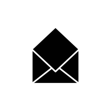 Posta simgesi vektörü. e- posta simgesi vektörü. E- posta simgesi. Zarf illüstrasyonu