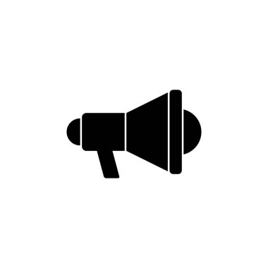 Megafon ikon vektörü. Hoparlör simgesi vektörü