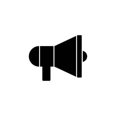 Megafon ikon vektörü. Hoparlör simgesi vektörü