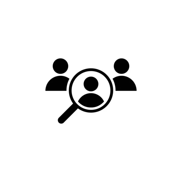Hiring Icon Vector Search Job Vacancy Icon Human Resources Concept — Stock Vector
