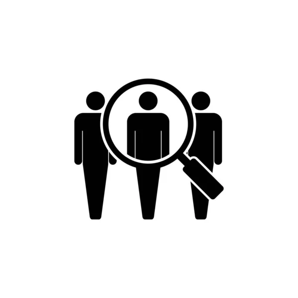 Hiring Icon Vector Search Job Vacancy Icon Human Resources Concept — Stock Vector