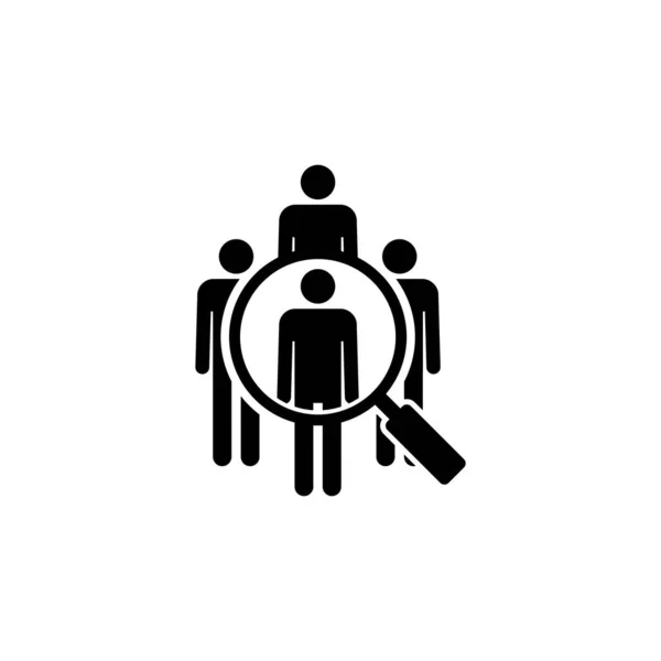 Hiring Icon Vector Search Job Vacancy Icon Human Resources Concept — Stock Vector