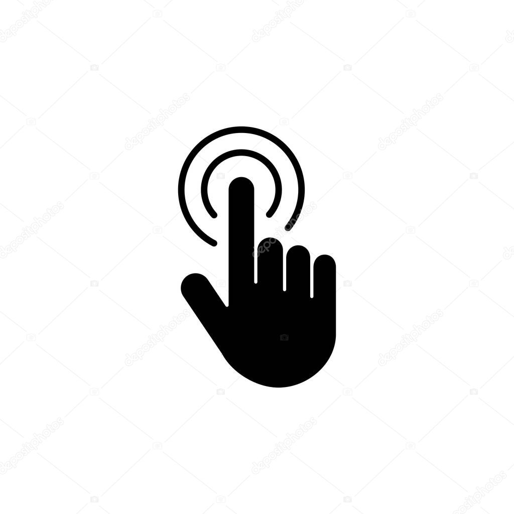 Hand cursor icon. cursor icon vector. hand cursor icon clik