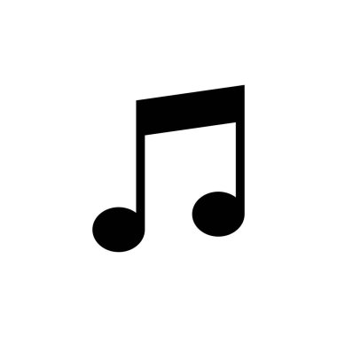 Müzik ikonu vektörü. nota simgesi vektörü