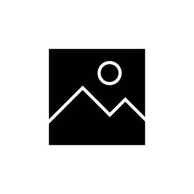 Resim simgesi vektörü. fotoğraf galerisi simgesi