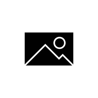 Resim simgesi vektörü. fotoğraf galerisi simgesi