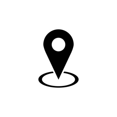 Pin simgesi vektörü. Konum simgesi vektörü. hedef simgesi. harita iğnesi