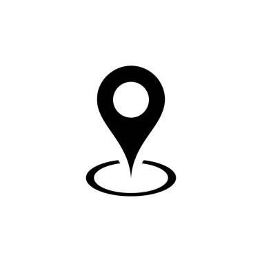 Pin simgesi vektörü. Konum simgesi vektörü. hedef simgesi. harita iğnesi