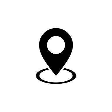 Pin simgesi vektörü. Konum simgesi vektörü. hedef simgesi. harita iğnesi