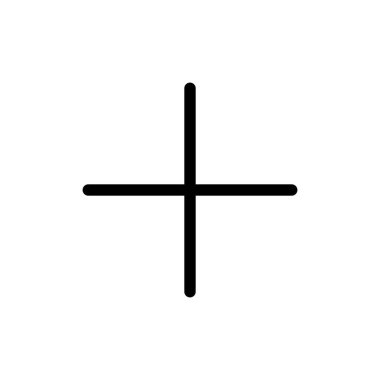 Artı simge vektörü. Artı simge ekle